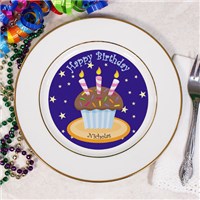 Personalized Birthday Cupcake Plate 8BU556912
