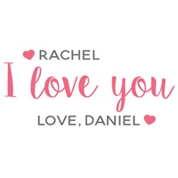 Personalized I Love You Hearts Teddy Bear 8312448X