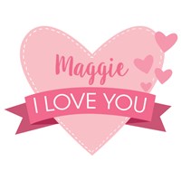Personalized Love You Teddy Bear 8312449X