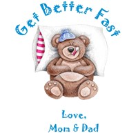 Personalized Get Better Fast Teddy Bear  834543X