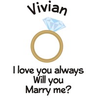 Personalized Will You Marry Me Teddy Bear 834608X