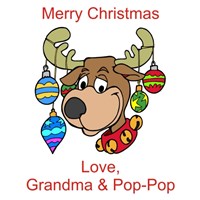 Personalized Christmas Reindeer Teddy Bear 834955X