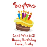 Personalized Birthday Cake Teddy Bear 834982X