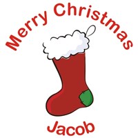 Personalized Christmas Stocking Teddy Bear 834988X