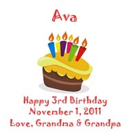 Personalized Birthday Cake Teddy Bear 83xxxb13-4982