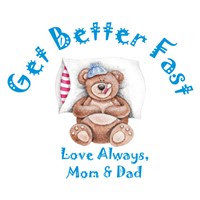Personalized Get Better Fast Teddy Bear 83xxxb13-4983
