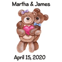 Personalized Couples Teddy Bear 83000b13-4679