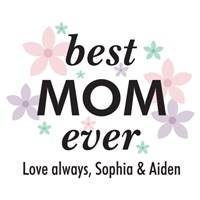 Best Mom Ever Sherman Teddy Bear | Personalized Teddy Bear