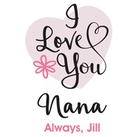 I Love You Mom Sherman Teddy Bear | Personalized Teddy Bear