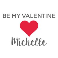 Personalized Be My Valentine Sherman Bear 8314098X