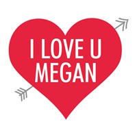 Personalized I Love U Sherman Bear 83140999X