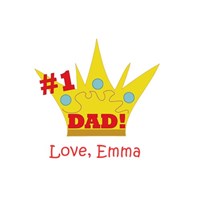 Personalized # 1 Dad Teddy Bear AU30861-5173