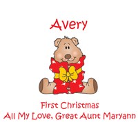 Personalized Merry Christmas Ginger Bear GU405911-4629X