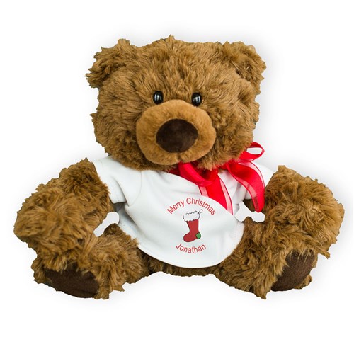 Personalized Merry Christmas Coco Bear | Personalized Christmas Teddy Bears