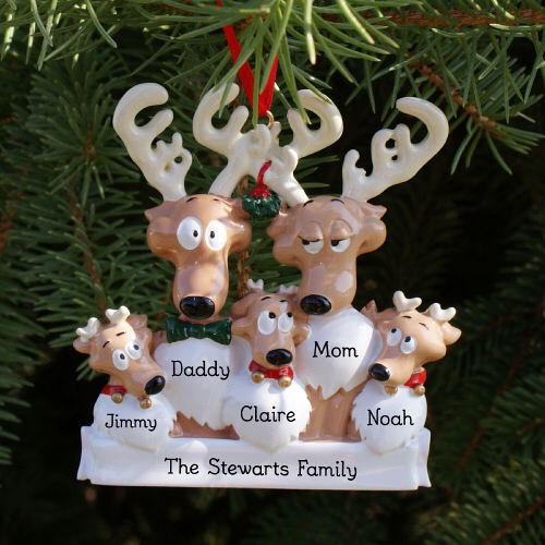 Personalized Reindeer Family Ornament 8B84653X
