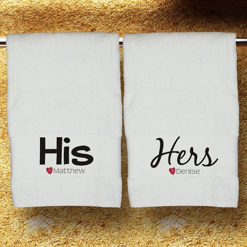 Personalized His or Hers Towel 8B83152796
