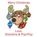 Personalized Christmas Reindeer Teddy Bear 834955X